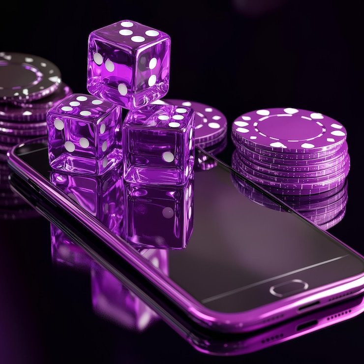 Pengguna membaca detail bonus di ponsel